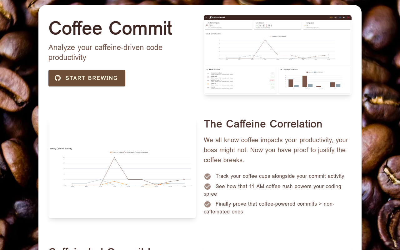 Brew Better Habits with Coffee Commit